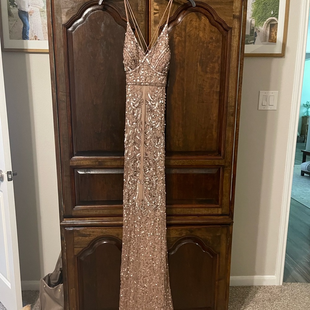 Marina Beaded Evening Gown/bridesmaid dress